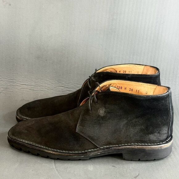 Salvatore Ferragamo black suede chukka boot shoes men’s size 12 main image 4